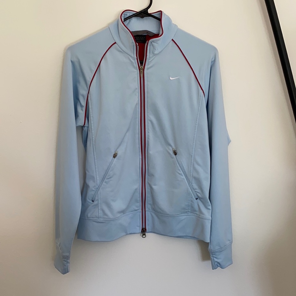 Vintage Baby Blue Nike Zip-up